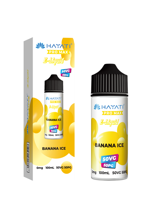 Hayati 50/50 E-Liquid - Banana Ice