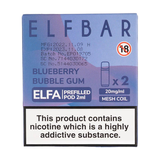 ELFBAR Elfa Prefilled Pods-Blueberry Bubblegum