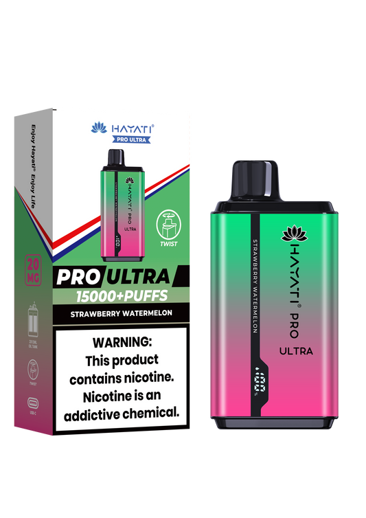 Hayati Pro Ultra 15000 Puffs Disposable Vape-Strawberry Watermelon