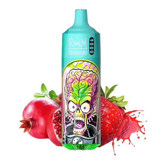 RandM Tornado 9000 Puffs Disposable Vape-Strawberry Pomp