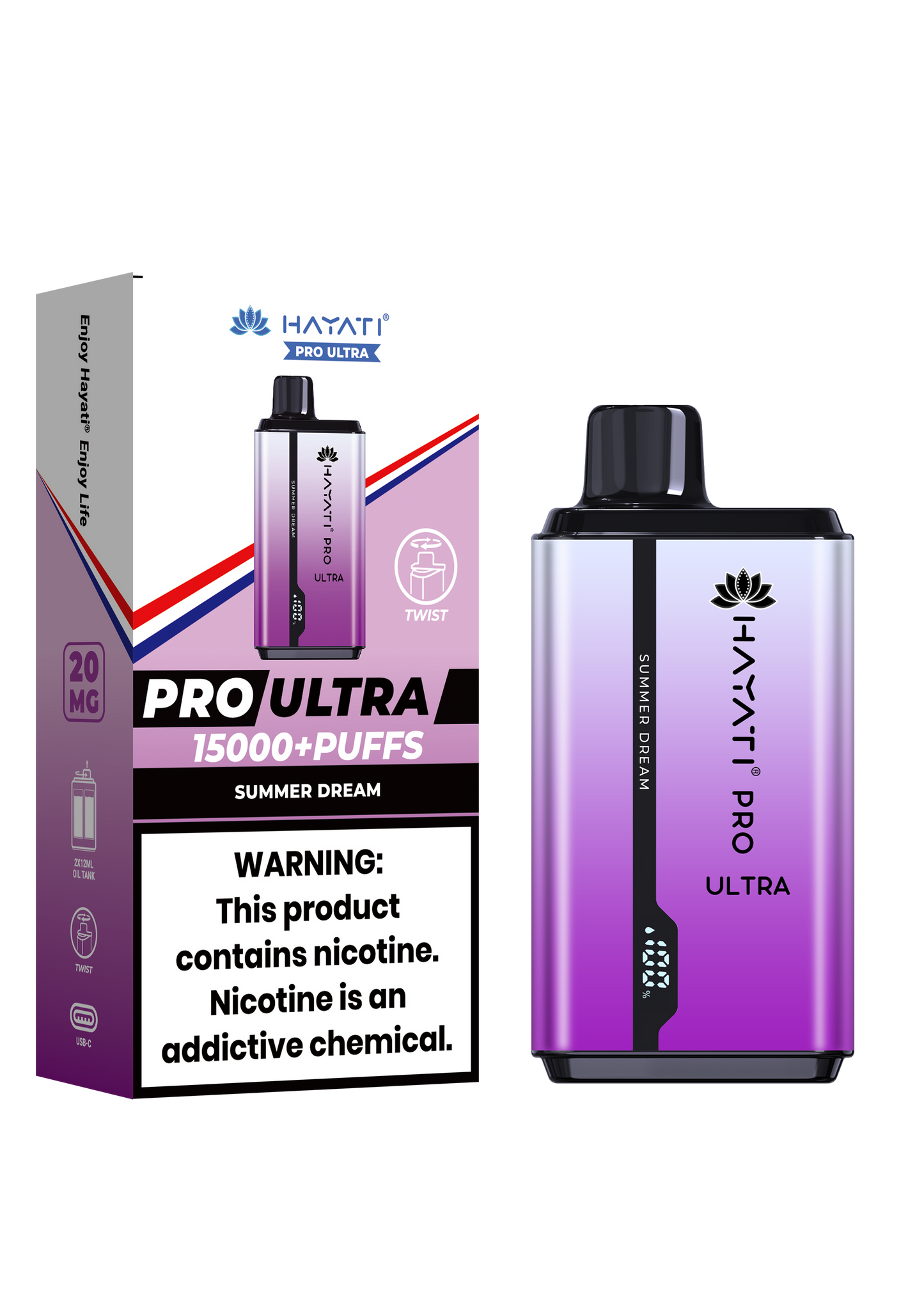 Hayati Pro Ultra 15000 Puffs Disposable Vape-Summer Dream