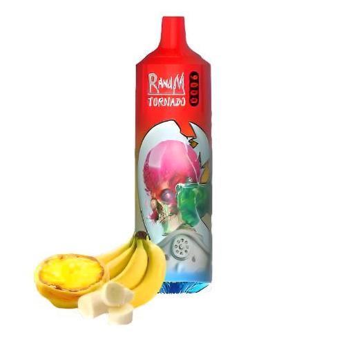 RandM Tornado 9000 Puffs Disposable Vape-Banana Custard