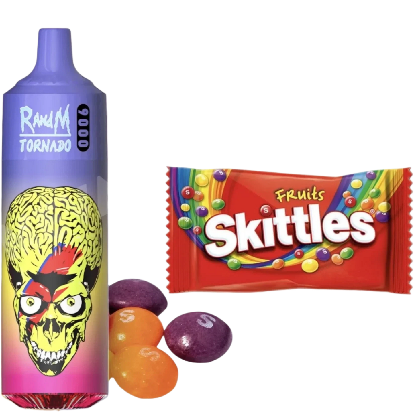 RandM Tornado 9000 Puffs Disposable Vape-Skittles